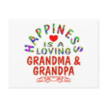 Grandma & Grandpa Happiness Postcard