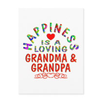 Grandma & Grandpa Happiness Post Card