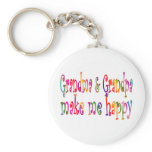 Grandma & Grandpa Key Chains