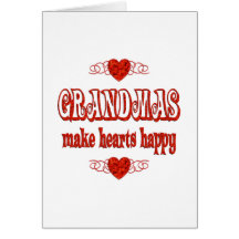 Grandma Hearts Greeting Cards