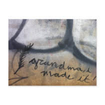 grandma, i made it! graffiti post cards
