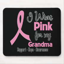 Grandma - I Wear Pink - Breast Cancer Mouse Pad