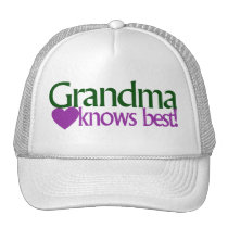 Grandma knows best hats