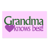 Grandma knows best stickers