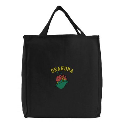 Grandma Ladybug Embroidered Bag by mothersdaytshirts