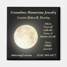 Grandma Moonstone Jewellery Ad Magnet