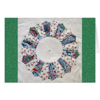 Grandma Nellie's Quilt - Block #1 Greeting Cards by WhimsyQuilts