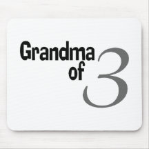 Grandma Of 3 Mouse Pad