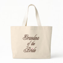 Grandma of Bride Classy Browns Canvas Bags