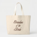 Grandma of Bride Classy Browns Canvas Bags