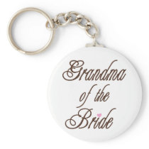 Grandma of Bride Classy Browns Keychain