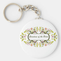Grandma Of The Bride Key Chains