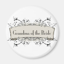 *Grandma Of The Bride Refrigerator Magnets