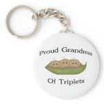 Grandma Of Triplets Key Chains
