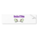 Grandma of TWINS Bumper Stickers
