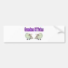 Grandma of TWINS Bumper Stickers