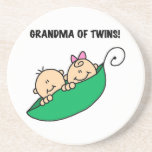 Grandma of Twins Gifts Drink Coaster