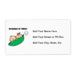 Grandma of Twins Gifts Shipping Label
