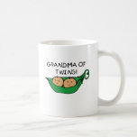 Grandma of Twins Pod Coffee Mugs