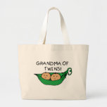 Grandma of Twins Pod Tote Bag