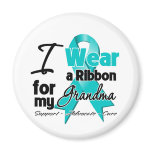 Grandma - Ovarian Cancer Ribbon Refrigerator Magnet