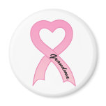 Grandma Pink Ribbon Magnet