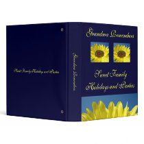 Grandma Remembers Sweet Family Memories binder