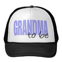 Grandma To Be (Purple Block Font) Mesh Hat