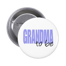 Grandma To Be (Purple Block Font) Pins