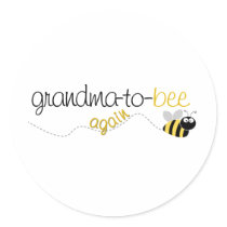 Grandma to Bee Again T-shirt stickers