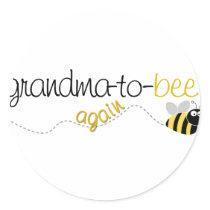 Grandma to Bee Again T-shirt Sticker