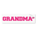 Grandma to the power bumper stickers