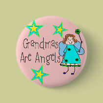 Grandmas Are Angels Gifts buttons
