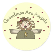 Grandmas Are Angels T-shirts and Gifts Sticker