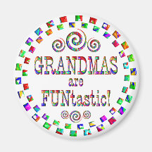 Grandmas are FUNtastic Refrigerator Magnets