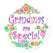 GRANDMAS are Special Round Sticker