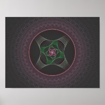 Grandma's Cabbage Rose Doily Print