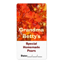 Grandmas Canning Labels gifts Pears Homemade Fruit
