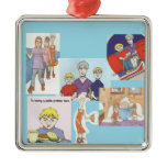 Grandmas Collage ornaments