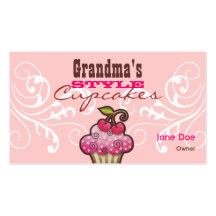Grandma's Cupcakes Business Cards
