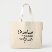 Grandmas Forever black Canvas Bags