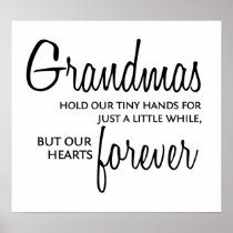 Grandmas Forever black Poster