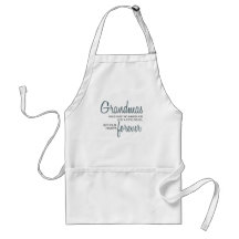 Grandmas Forever blue Aprons