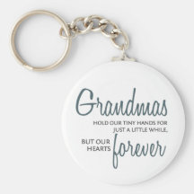 Grandmas Forever blue Keychain