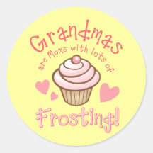 Grandma's Frosting Round Stickers
