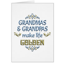 Grandmas Grandpas Make Life Golden cards