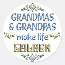 Grandmas Grandpas Make Life Golden stickers