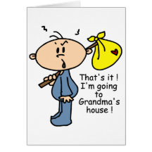 Grandma's House Baby (BLUE) Greeting Cards