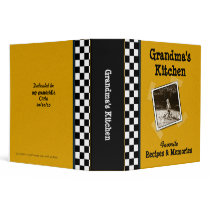 Grandma's Kitchen Recipe 2" Binder with Photo