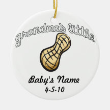 Grandma's Little Peanut - Your Name Christmas Tree Ornament
